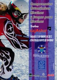 Cartel de los Campeonatos Autonmicos Alevines