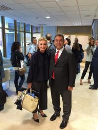 Los dos candidatos antes de la votacin