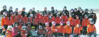 Los integrantes del Ski Club Elit Mirios posan en Valgrande-Pajares el pasado fin de semana (foto fdipa)